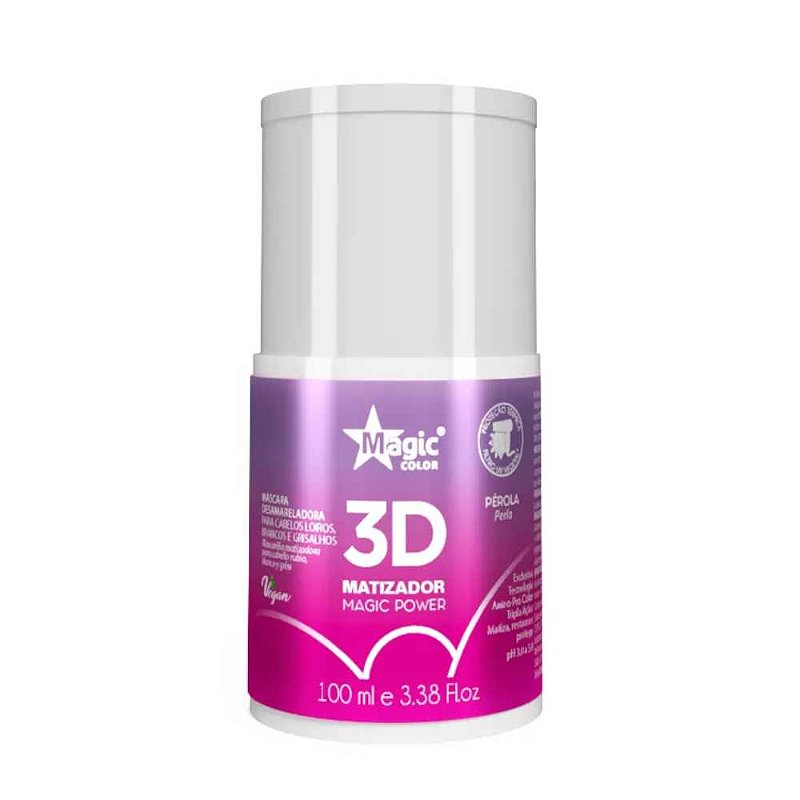 MATIZADOR MAGIC POWER EFEITO PÉROLA 100ML MAGIC COLOR - Belezar