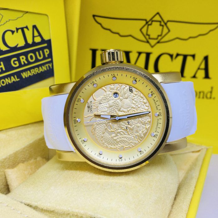 relogio invicta yakuza branco