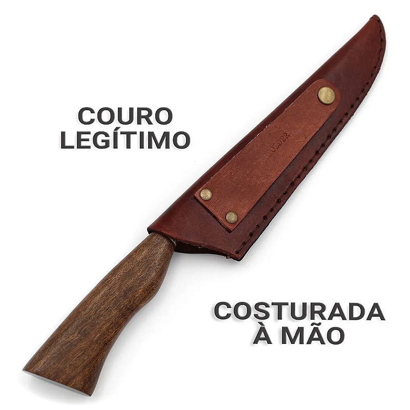 Faca Para Churrasco Artesanal Personalizada Com Caixa