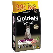 GOLDEN GATO ADULTO CASTRADO FRANGO - 10+1KG