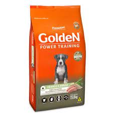 GOLDEN POWER TRAINING CÃES FILHOTES FRANGO & ARROZ - 15KG