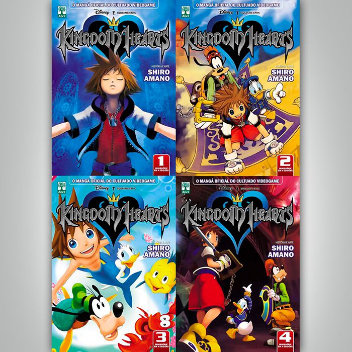 Kingdom Hearts (Coleção Completa - 21 volumes) - Quadrinhópolis - O Lar dos  Quadrinhos e Mangás