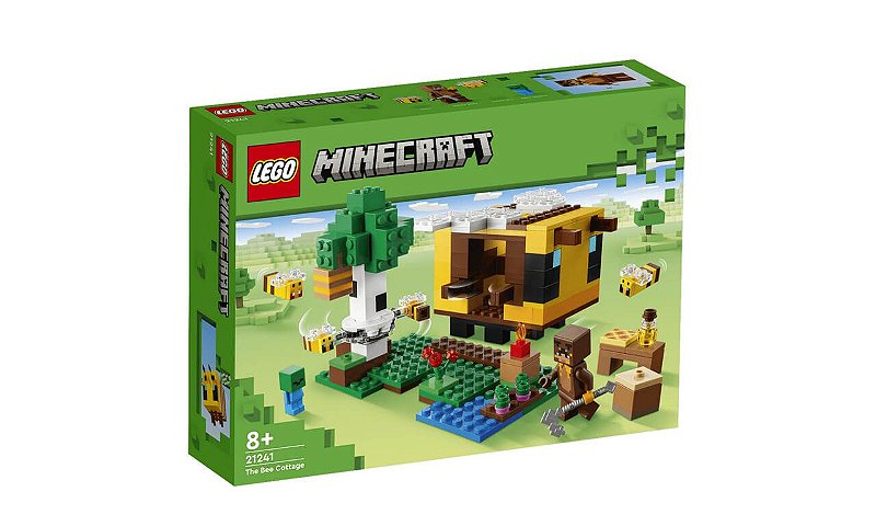 Lego Minecraft Casa De Campo Da Abelha 254 Peças 21241 Kleber