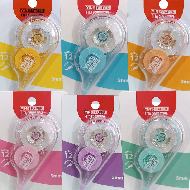 Corretivo Em Fita 5mmx12m YP8273 Yins Paper - Kleber Variedades
