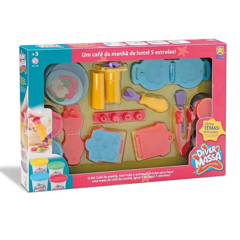 Diver Massa Kit Café Da Manhã 8199 Diver Toys - Kleber Variedades