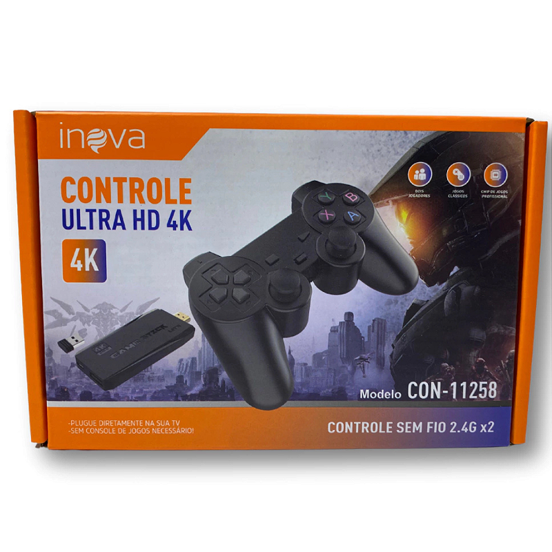 Vídeo Game Portátil 4K Ultra HD Game 2.4G Inova - Kleber Variedades