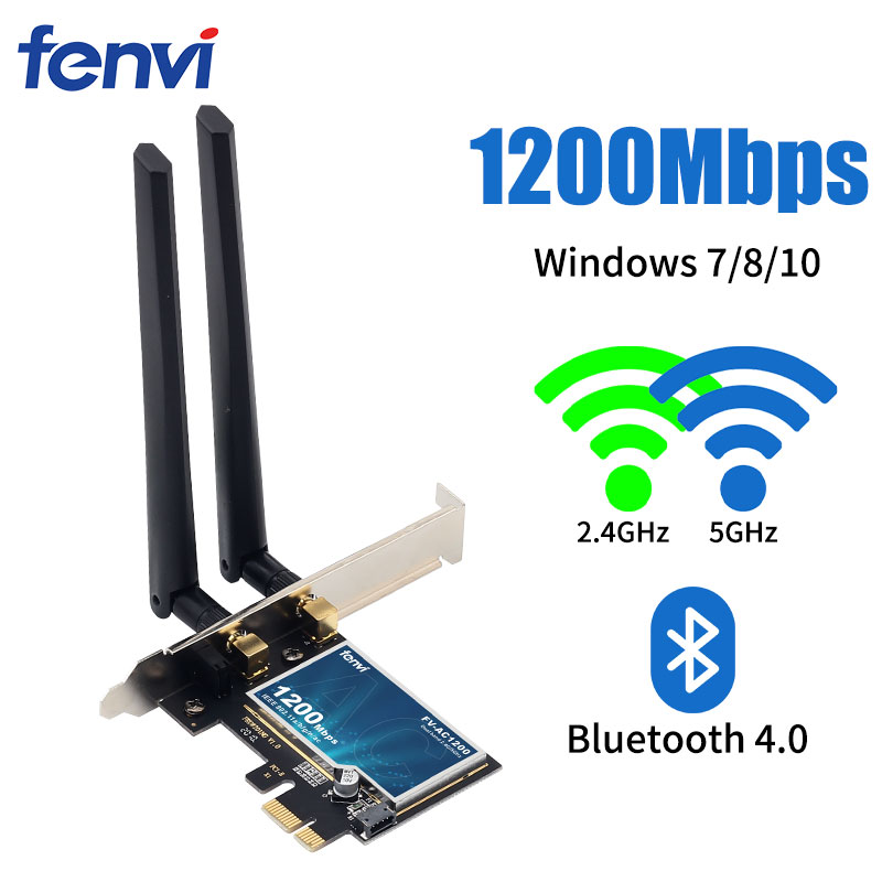 Placa wifi 5g com Bluetooth 4.0 Pcie Dual Band duas antenas para PC e -  TopGamer Informática - Tudo em acessórios Gamer e Office work