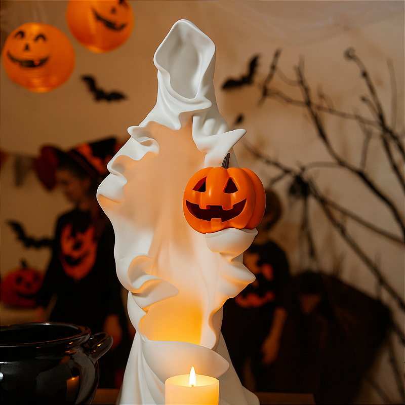 ESTATUA FANTASMA COM ABOBORA