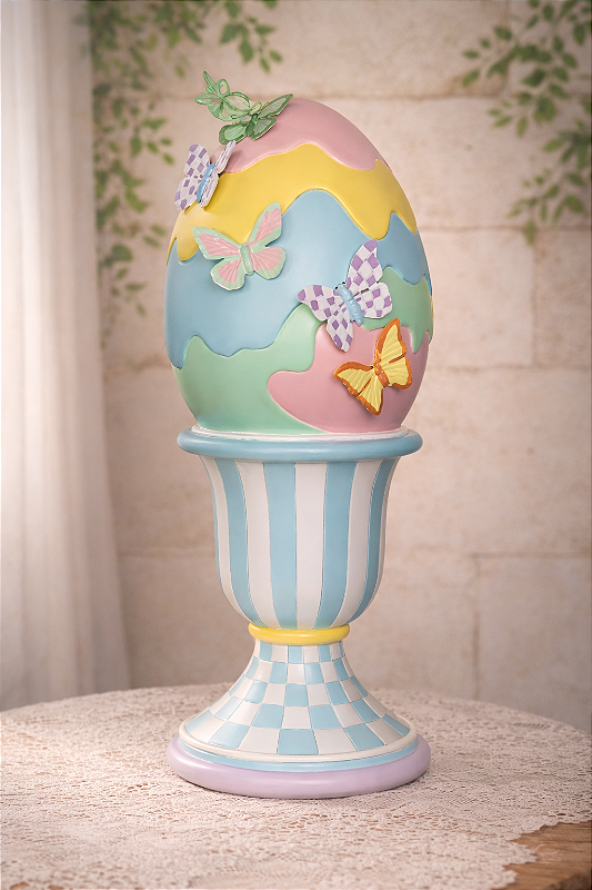 Ovo Decorativo com Borboletas