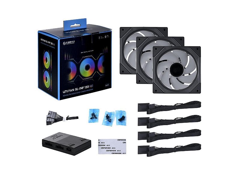 LIANLI UNI FAN SL-INF 120 RGB ９個 FAN GAMER UNI FAN SL-INF 120 PRETO RGB NA FAN | Amazon.com.br