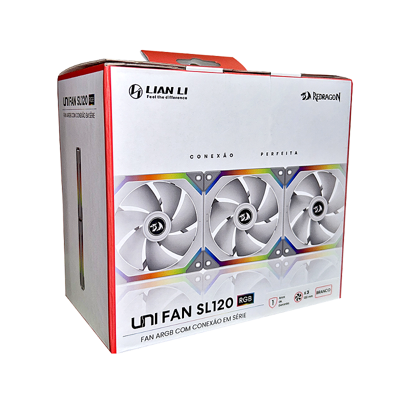 Fan Lian Li Uni Fan SL120 Redragon Spec Lunar White
