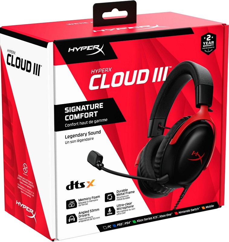 HyperX Cloud III Black | Amazon.com.br