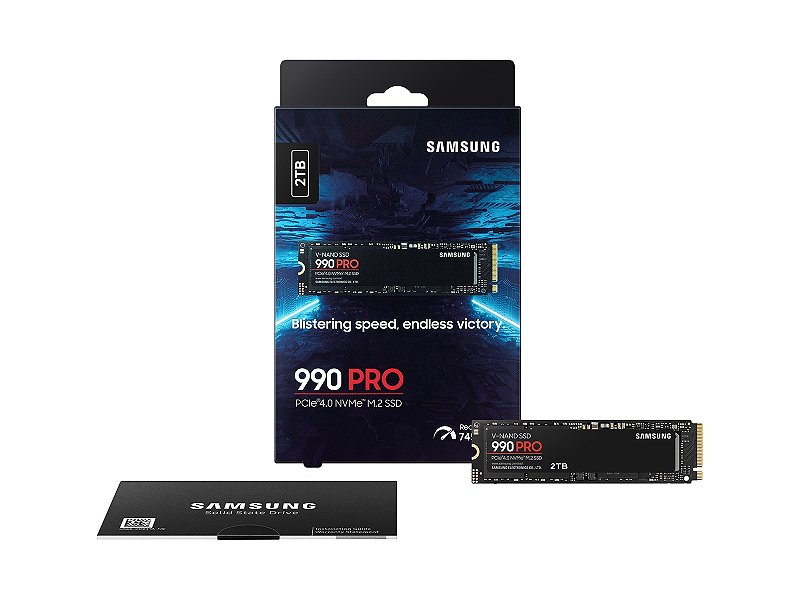 Samsung 990 PRO 2TB PCIe 4.0 M.2 SSD ① mz-v9p2t0b-am_004_pkg-full-
