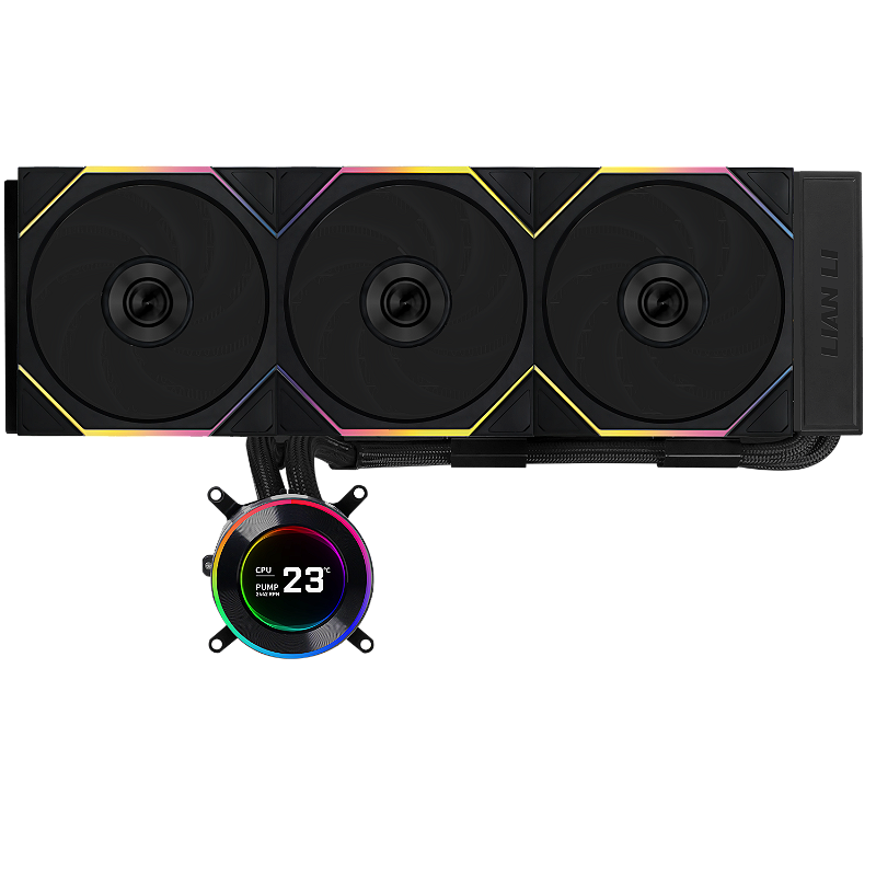 Water Cooler Lian Li Hydroshift II LCD-C 360TL Preto Com Tela IPS