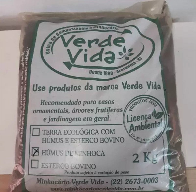 HÚMUS DE MINHOCA VERMICOMPOSTO