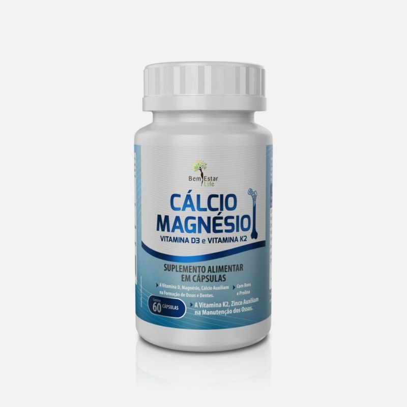 CALCIO, MAGNESIO, D3, K2 60 CAPSULAS