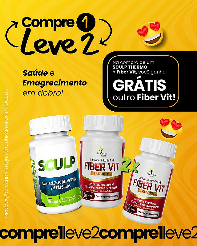 COMPRANDO REGU FINE SCULP THERMO + FIBER VIT GANHE OUTRO FIBER VIT