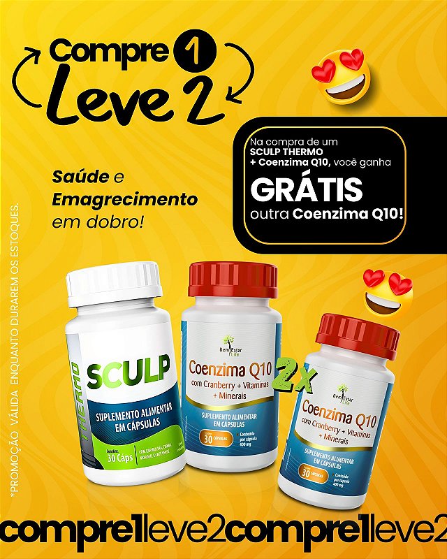 COMPRANDO REGU FINE SCULP THERMO + COENZIMA Q10 GANHE OUTRA COENZIMA Q10