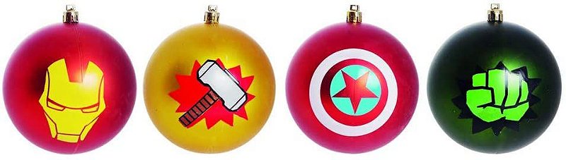 Bolas de Natal Avengers - Original Festas Loja de Balões Personalizados e Artigos para Festa Bolas de Natal Avengers - Original Festas Loja de Balões Personalizados e Artigos para Festa