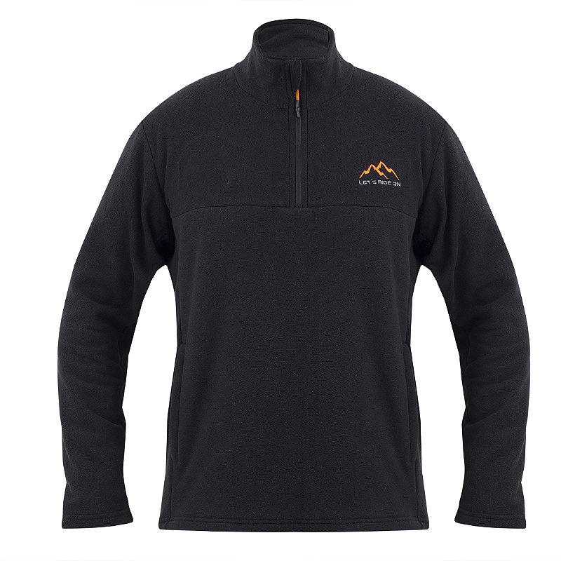 Blusão Fleece 1/2 zíper MONTANHAS