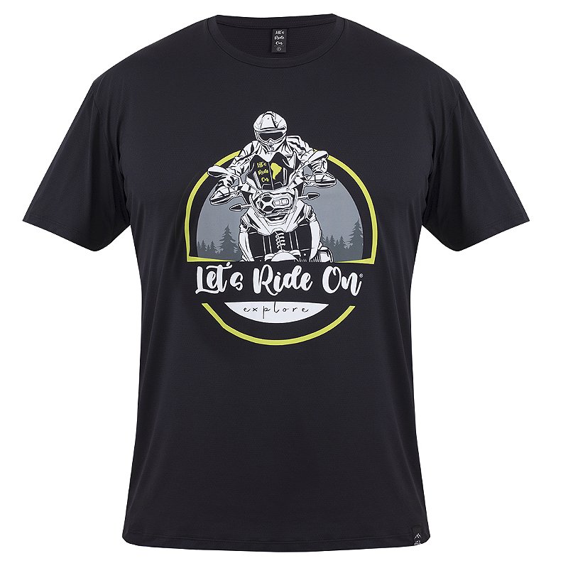 Camiseta em Poliamida MOTOCICLISTA Let's Ride On
