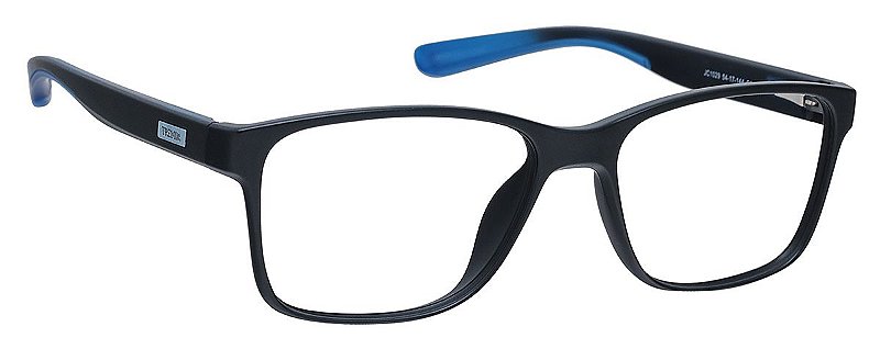 Armação Óculos De Grau Masculino Quadrado Casual Preto Azul Tx 1029 - Ótica  Tremix