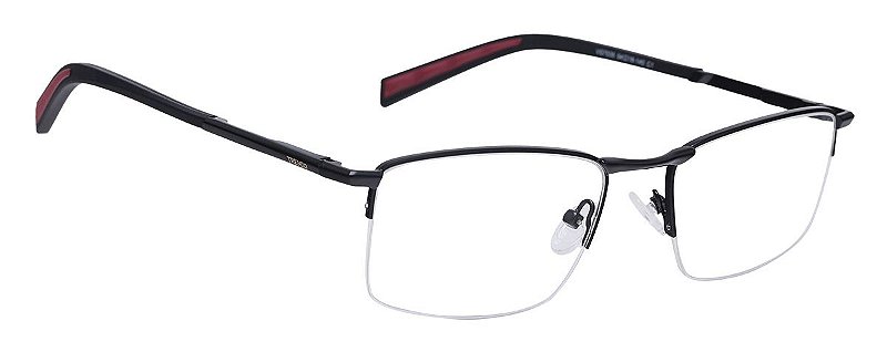 Armação Óculos De Grau Masculino Fio Nylon Quadrado Preto Tx 7535 - Ótica  Tremix