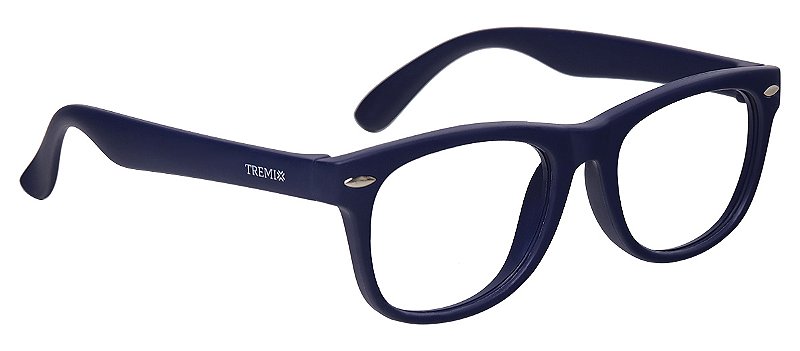 Armação Óculos Infantil Flexivel De Grau Não Quebra 4 a 8 anos Azul Marinho  Tx 802 - Ótica Tremix