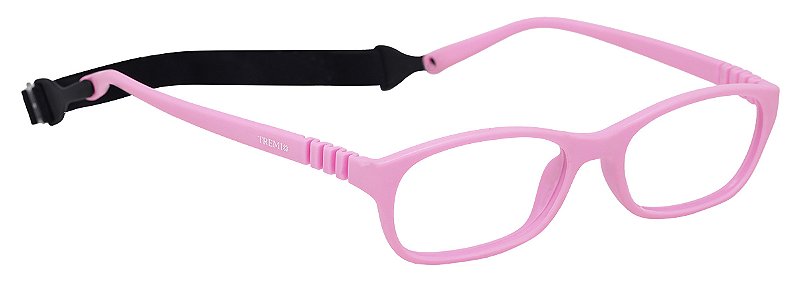 Armação Óculos Infantil De Grau Com Elástico 4 a 8 anos Rosa Tremix 302 -  Ótica Tremix