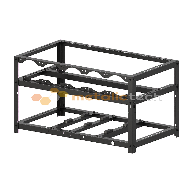Estrutura Rig para mineração 6 Gpus - Metalictech