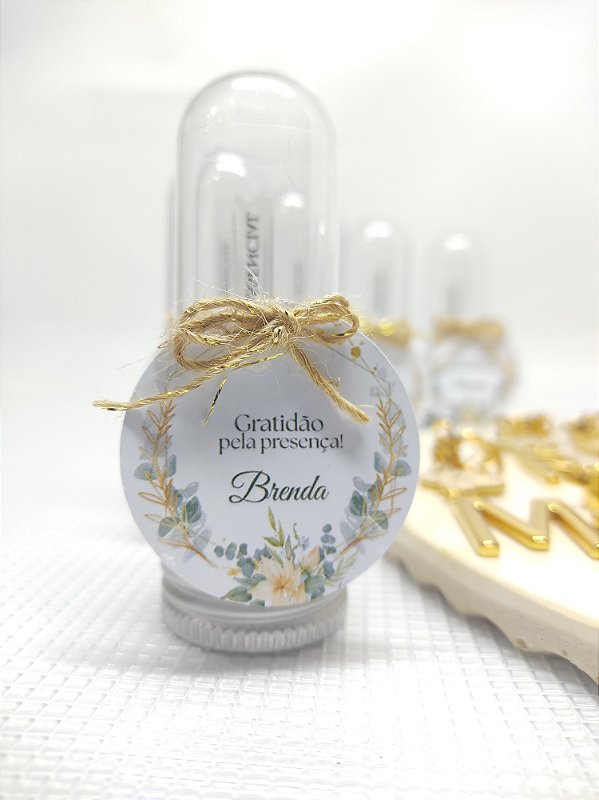Personalizado - Kit identificadores de taças, 12 Letras com entremeio de flor
