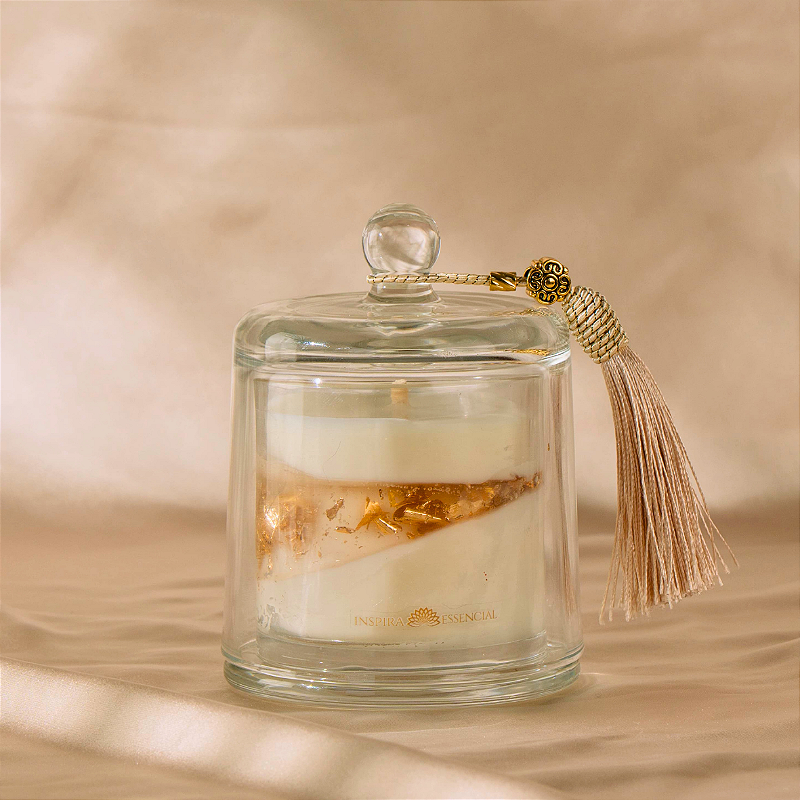 Vela Aromática em Vidro com Cúpula - Coleção Paris