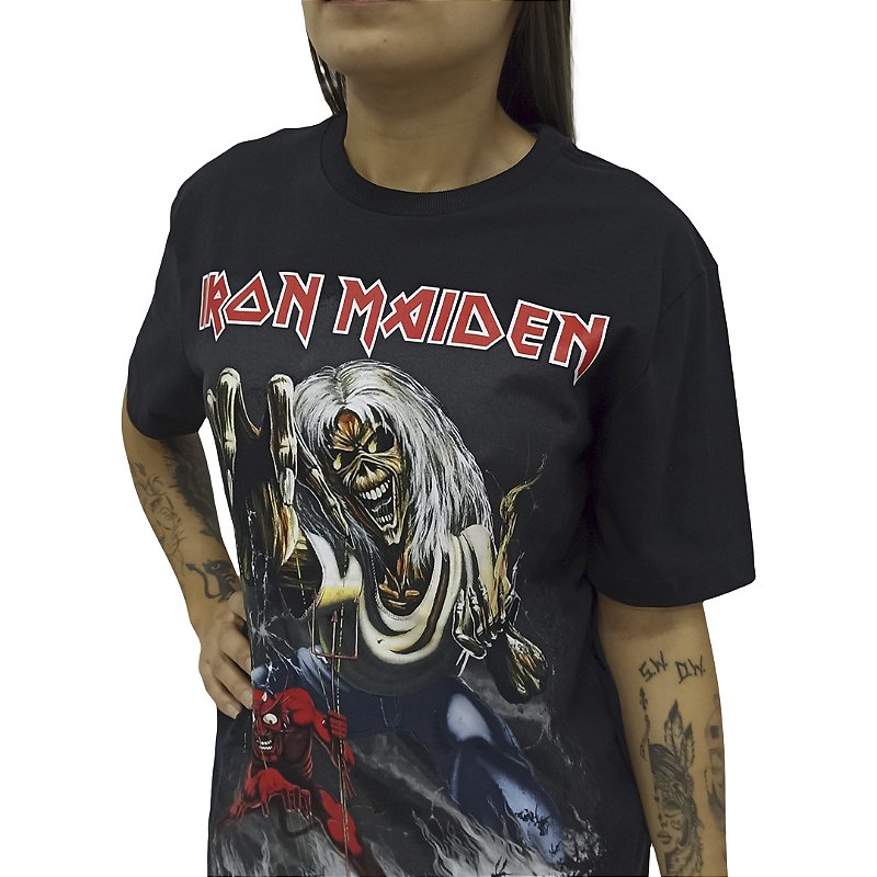 Camiseta Para Hombre Iron Maiden - NOTB Devil Tail - NEGRO - ROCK OFF - IMTEE143MB