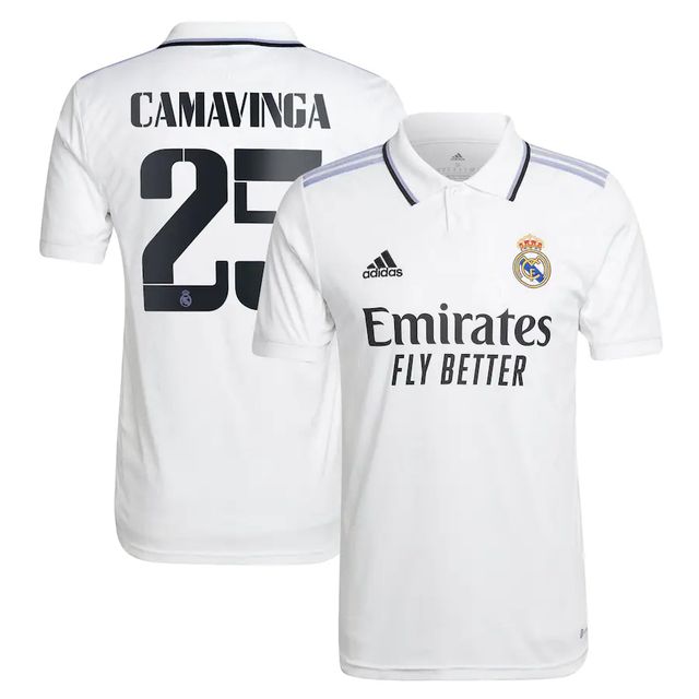 Nova Camisa Real Madrid 1 Camavinga 25 Torcedor 2022 / 2023 - 021 Sport  Store