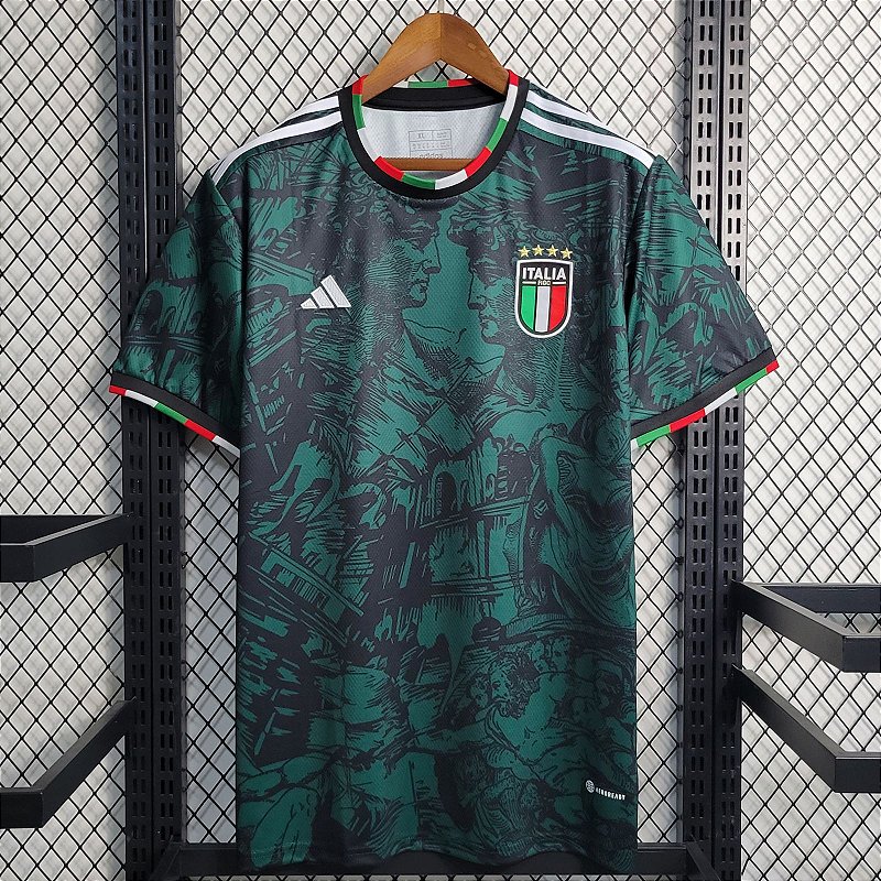 Nova Camisa Itália Edição Especial Verde Torcedor Masculina 2023 / 202 -  021 Sport | Maior Variedade de Camisas de Futebol | 12% Off no Pix e Frete  Grátis