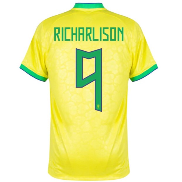 Nova Camisa Brasil 1 Amarela Richarlison 9 Torcedor 2022 / 2023 - 021 Sport, Maior Variedade de Camisas de Futebol