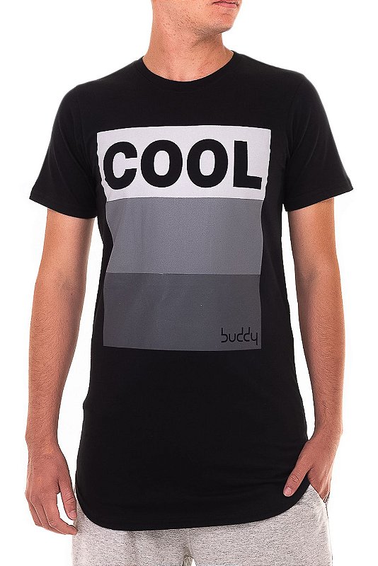 Camiseta Longline Black Cool