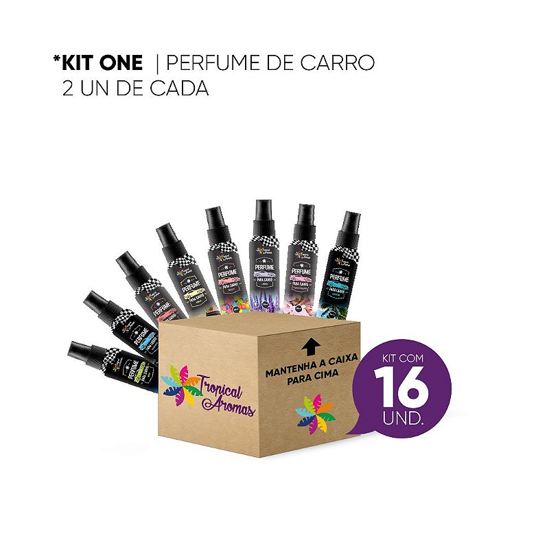 Perfume de Carro KIT REVENDA 16 ou 24  Unidades - Tropical Aromas