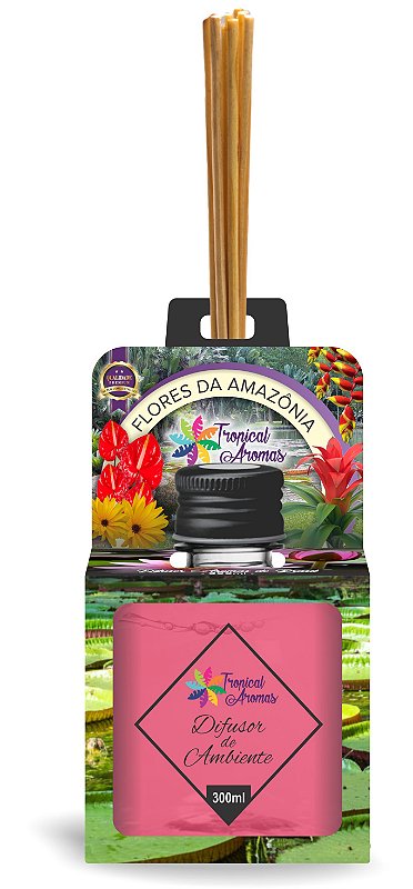 Difusor de Ambiente - Aromas do Brasil Flores da Amazônia 300ml - Tropical Aromas