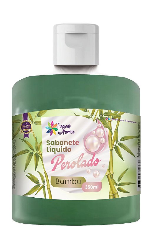 Refil Sabonete Perolado Bambu 350ml - Tropical Aromas