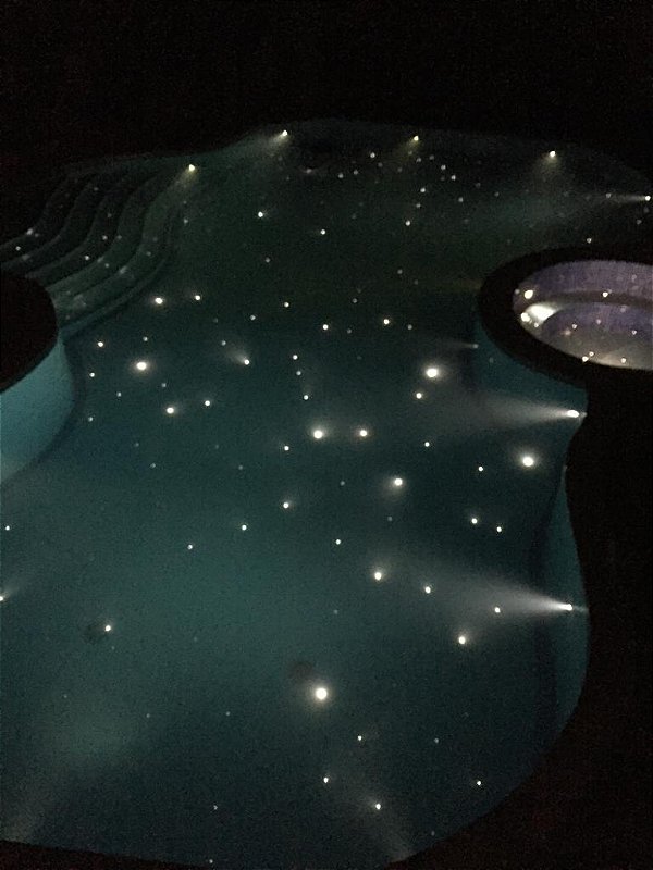Iluminação de piscina com fibra óptica - JF Fibra ótica Ltda