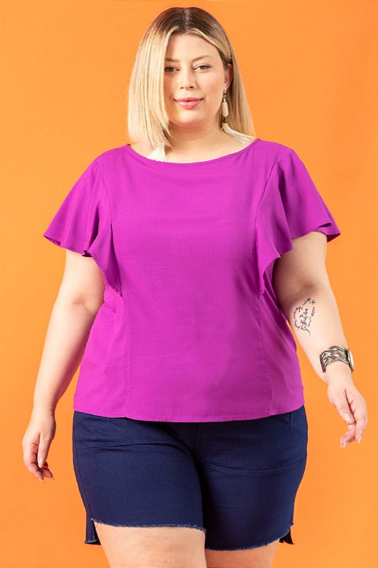modelo blusa plus size