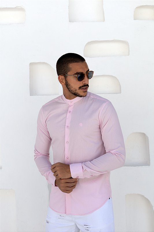 Camisa Longa Viena Rosa