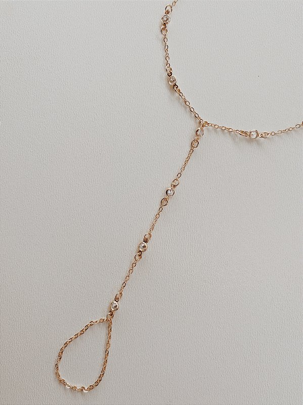 Hand Chain Pontos Zircônia