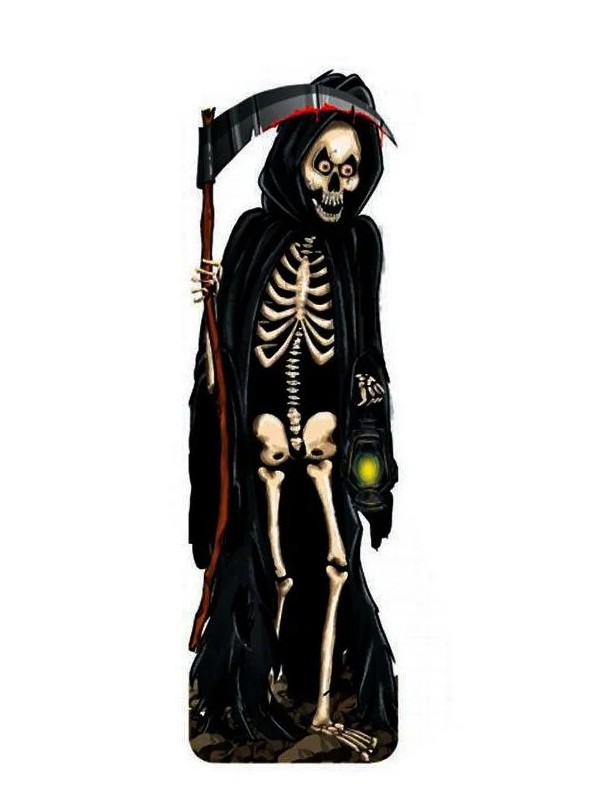 Totem de Mesa Halloween Desenho Morte 23 cm - ProduFest - Tudo para sua  festa você encontra aqui na Fiel 🍭, 🎂, 🎈