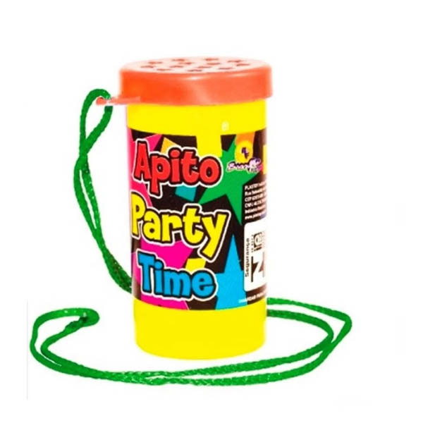 Apito Party Time 7cm - Cores Sortidas - Alegra Festa - Artigos para Festas