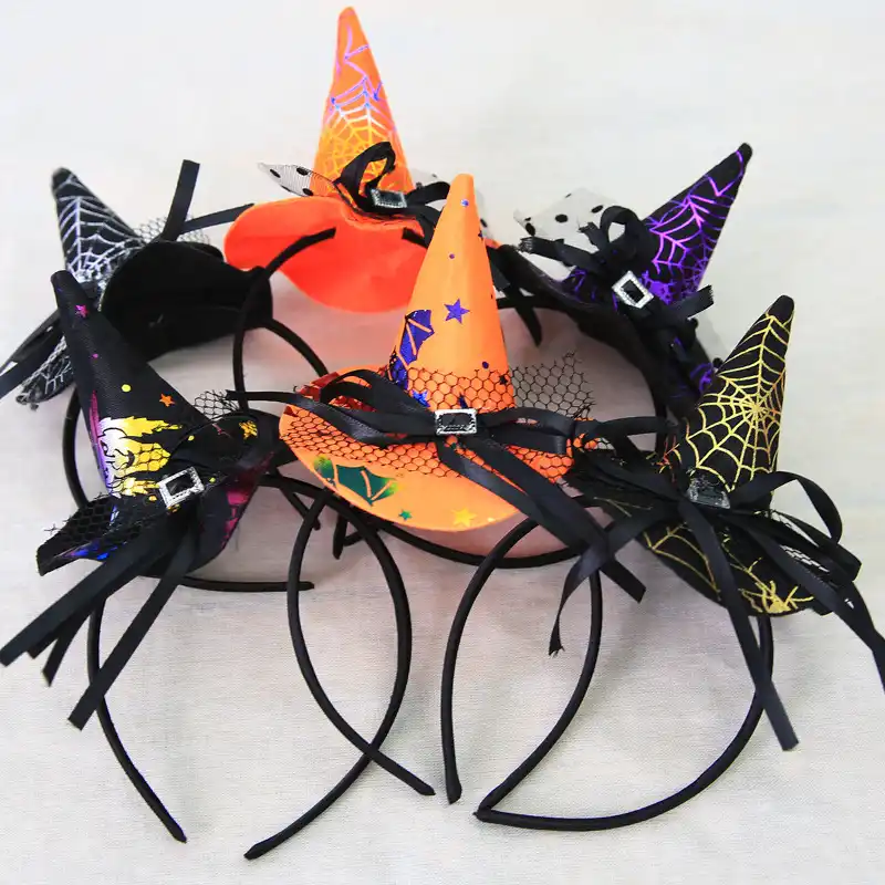 Tiara Halloween Chapéu de Bruxa 3D Piffer 11x26cm 1und