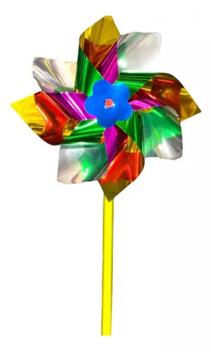 Catavento Metalizado Multicolorido - 38cm - Alegra Festa - Artigos para ...