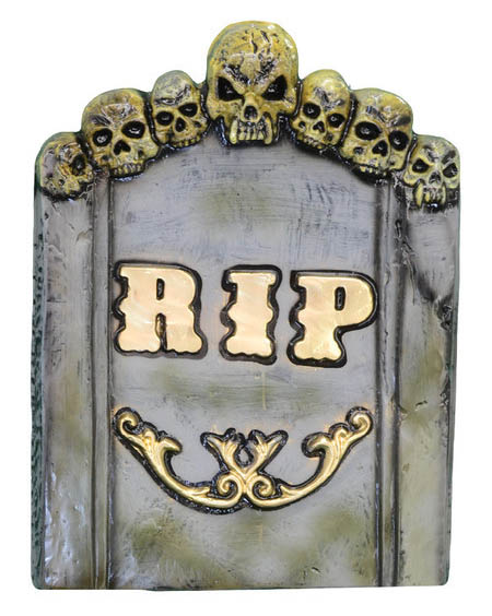 La Pide Rip Lápide RIP Multicrânios do Terror Halloween - 90cm x 60cm - Alegra ...