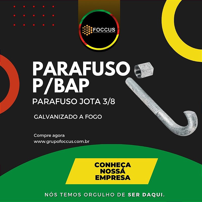 PARAFUSO JOTA PARA CINTA BAP AVULSO